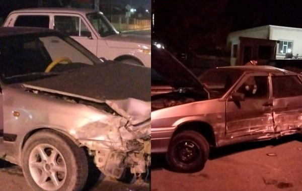 В Огузе столкнулись два автомобиля: есть пострадавший - ФОТО